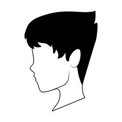 Man faceless head vector illustration graphic design