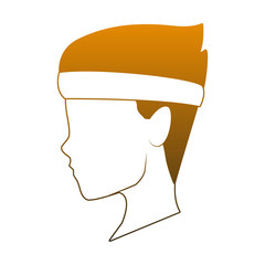 Man faceless head vector illustration graphic design