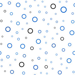 Light BLUE vector seamless layout with circle shapes.