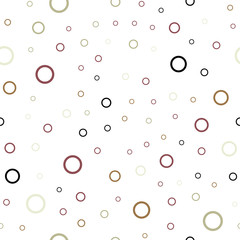 Light Multicolor vector seamless layout with circle shapes.