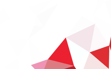 Dark Pink, Red vector triangle mosaic template.