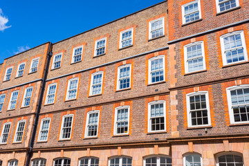 Fototapeta na wymiar Converted Victorian red bricks Warehouse in London, UK