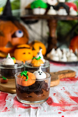 Table Set for Halloween Dinner