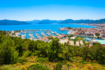 Obraz premium Marmaris city view in Turkey