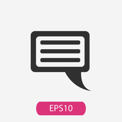 Speech bubble Vector Icon