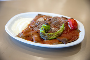 Traditional Turkish Food Iskender Kebab