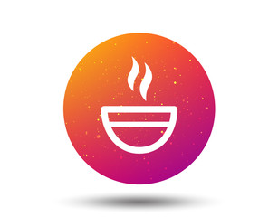 Tea cup icon. Hot coffee drink sign.