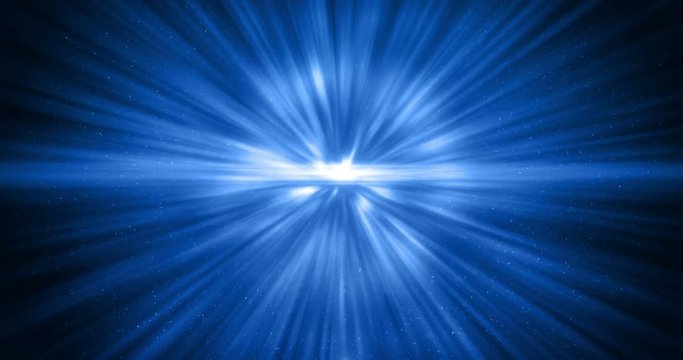 3D rendering, abstract cosmic explosion shockwave blue energy on black background, texture effect