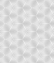 Design for printing on fabric, Wallpaper, inter-carrier objects in traditional tile style. Classic ornament of different shades of gray