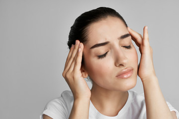 woman headache