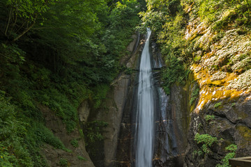 Landscape of Smolare waterfall cascade in Belasica Mountain, Novo Selo, Republic of Macedonia