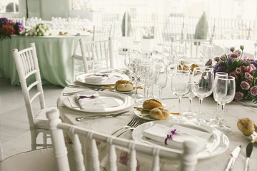 Retro empty vintage style wooden chairs for events and weddings