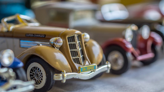 old car model. replica of vintage car. collectible toys