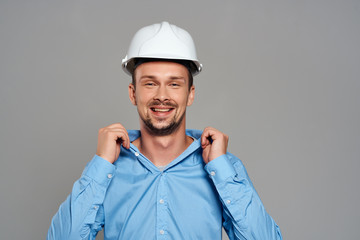 builder in helmet