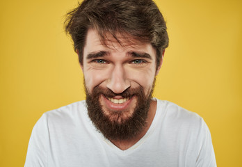 man with a beard smiling portrait