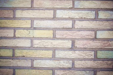 Naklejka premium colorful brick wall texture 