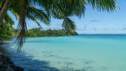 Fototapeta na wymiar Stunning sea around Samoa's islands