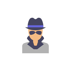 hacker icon. Element of cyber security icon for mobile concept and web apps. Colored hacker icon can be used for web and mobile