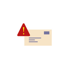 notice letter icon. Element of cyber security icon for mobile concept and web apps. Colored notice letter icon can be used for web and mobile