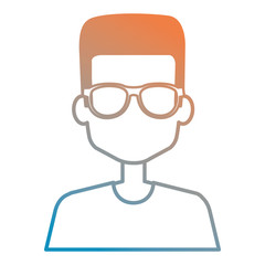 young boy with glasses