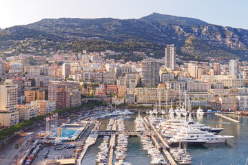 Obraz premium Monaco - The harbour - View from the Rock (