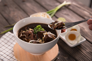 Rawon. traditional Indonesian beef black soup