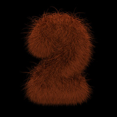 3D Rendering Creative Illustration Ginger Orangutan Furry Number 2