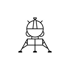 planetary station icon. Element of space for mobile concept and web apps illustration. Thin line icon for website design and development, app development