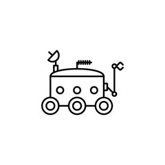 moon-rover icon. Element of space for mobile concept and web apps illustration. Thin line icon for website design and development, app development