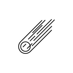meteorite icon. Element of space for mobile concept and web apps illustration. Thin line icon for website design and development, app development © Anar