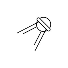 satellite icon. Element of space for mobile concept and web apps illustration. Thin line icon for website design and development, app development