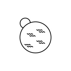 planets icon. Element of space for mobile concept and web apps illustration. Thin line icon for website design and development, app development