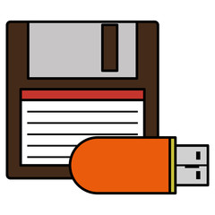 floppy disk with usb memory