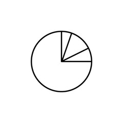 pie chart line icon. Element of chart icon for mobile concept and web apps. Thin line pie chart icon can be used for web and mobile. Premium icon