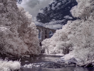 infrared photography - ir photo of landscape under sky with clouds - the art of our world in the...