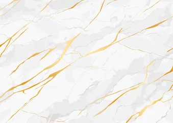 Abwaschbare Fototapete Marmor golden Marble line background vector art texture illustration