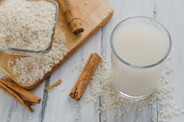 Horchata is a drink made with rice and cinnamon from Mexico, mexican drink