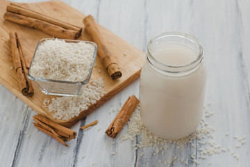 Horchata is a drink made with rice and cinnamon from Mexico, mexican drink