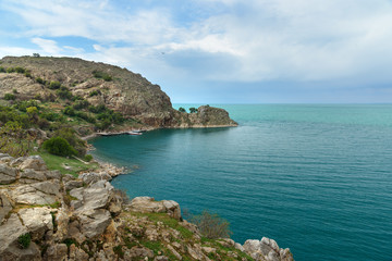 Fototapeta na wymiar View of Van lake from Akdamar Island. in Turkey