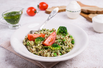 Vegetables with quinoa