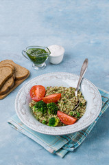 Vegetables with quinoa