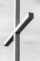 Giant metal christian cross