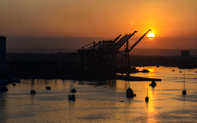Sunset at Harbor, Cartagena Colombia