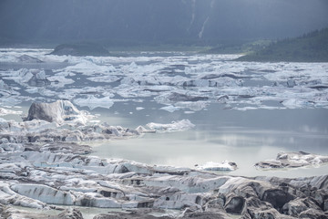 Glacier pieces in Cordova, Alaska 