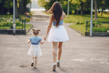 Mother with daughter