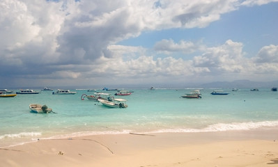 Boats on the ocean