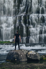 Obraz premium Dynjandi Selfie - Westen von Island