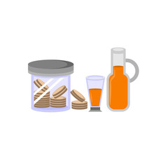Cookie and Drink Illustration Design