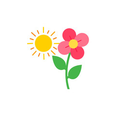 Sun Gardening Logo Icon Design