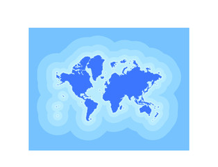 Fototapeta na wymiar World Map - Stock Vector Illustration